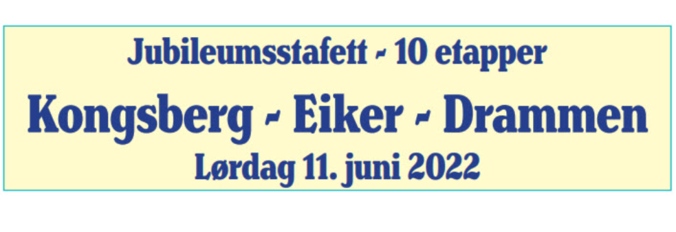 BUOK 75 års Jubileumsstafett Kongsberg-Eiker-Drammen